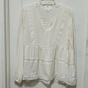 Gap White Lace Blouse
